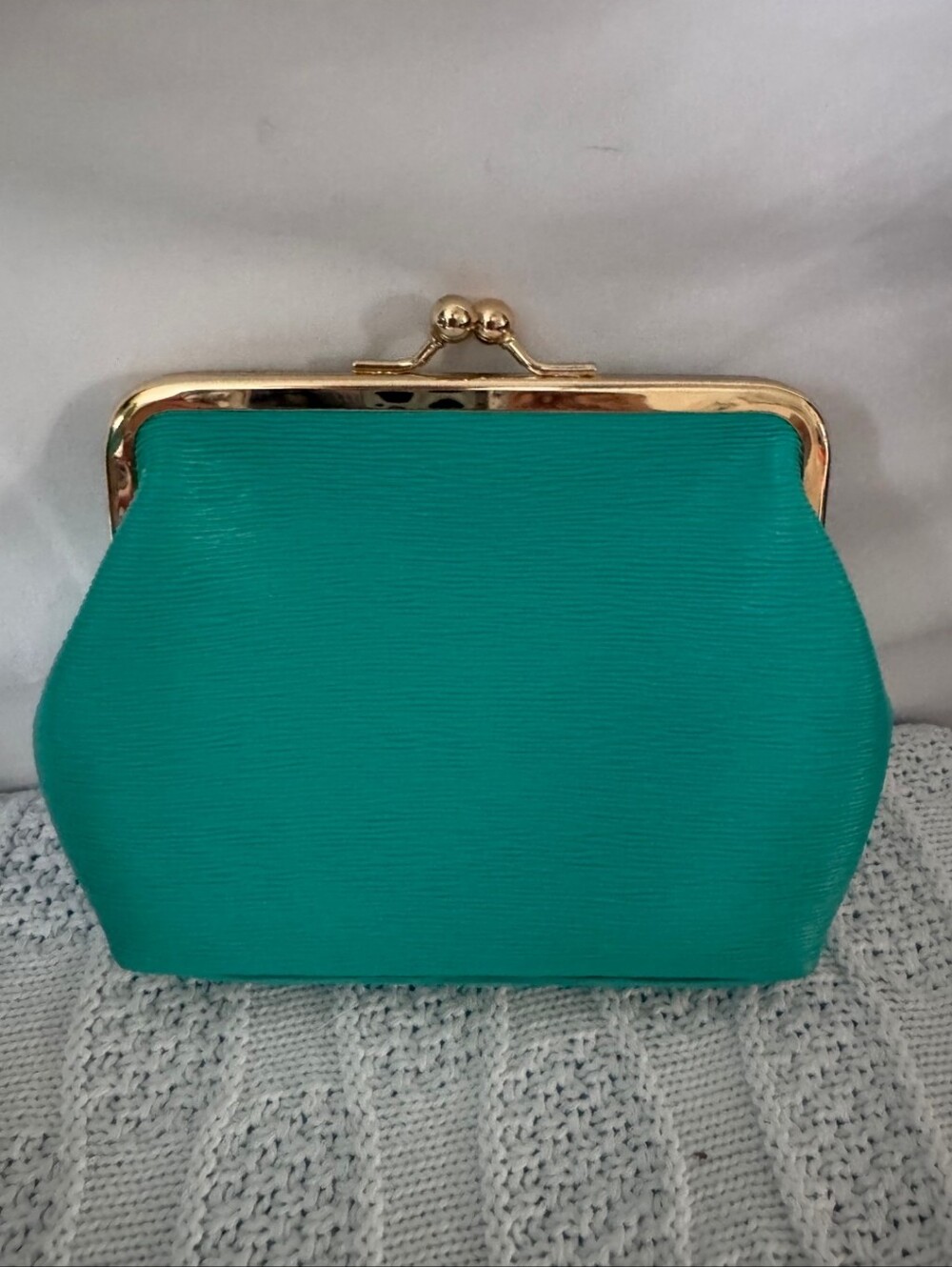 Dooney & Bourke Teal Leather Lexington Tote Bag with Matching Coin Purse EUC - Picture 3 of 13